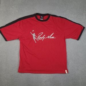 Grabman By Randy‎ Moss T-Shirt Mens XXL Red Short Sleeve Cotton Football